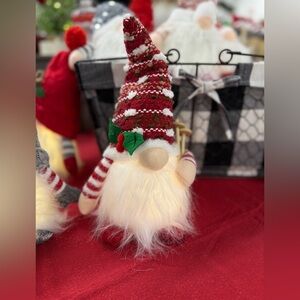 NEW red light up gnome with ski poles